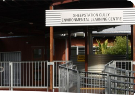 Entrance to Sheepstation Gully Environmental Learning Centre.